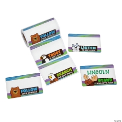 Great North VBS Name Tag Sticker Roll-100Pk